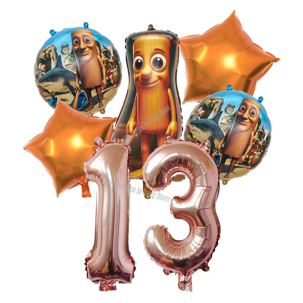 Italian Brainrot Balloon Set Baby Shower Party Ballons Tralalero Tralala TungTungTungSahur Balloons Decoration Photographic Prop