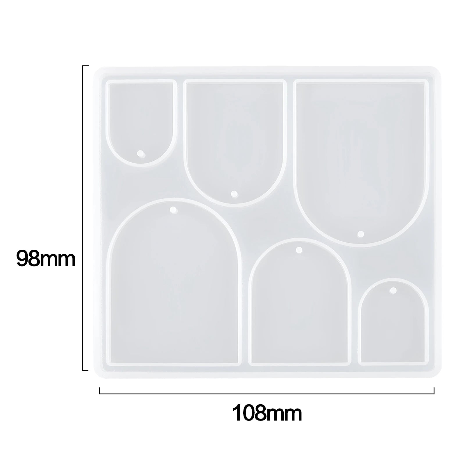 Geometric Earring Pendant Silicone Mold For Epoxy Resin DIY Earring Keychain Necklace Charms Resin Silicone Mold Jewelry Making