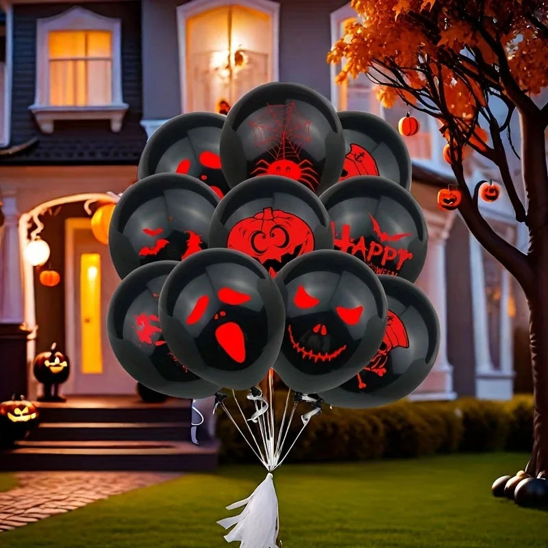 Halloween Latex Balloons  Scary Ghost Pumpkin Horror Party Decorations for Halloween Party Supplies, Bar, Festival, Birthday