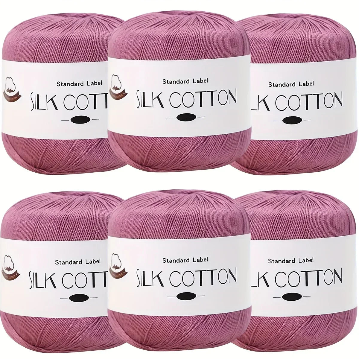 Silk Cotton Yarn - Fine Lace Thread for Crochet, Knitting Sweater,Shawls, Scarves, and DIY Crafts, Soft Durable Yarn 1.76oz/pc