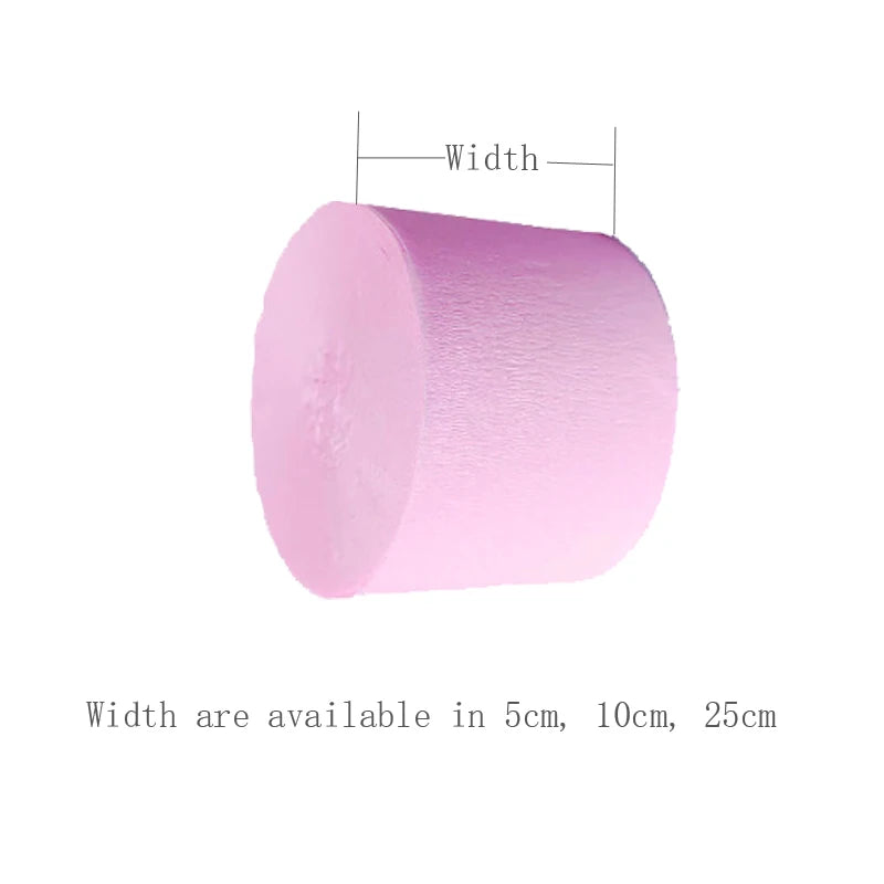 5x250cm Roll Crinkled Crepe Paper decorative Flower for easter children's day party kid child DIY handmade creative papers