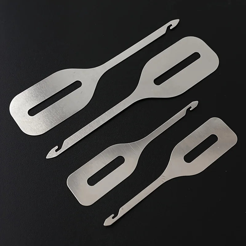 4 Pieces of Stainless Steel Quick Threading Machine Embroidery Sewing Accessories DIY Hand Woven Cross Stitch Threading Tool