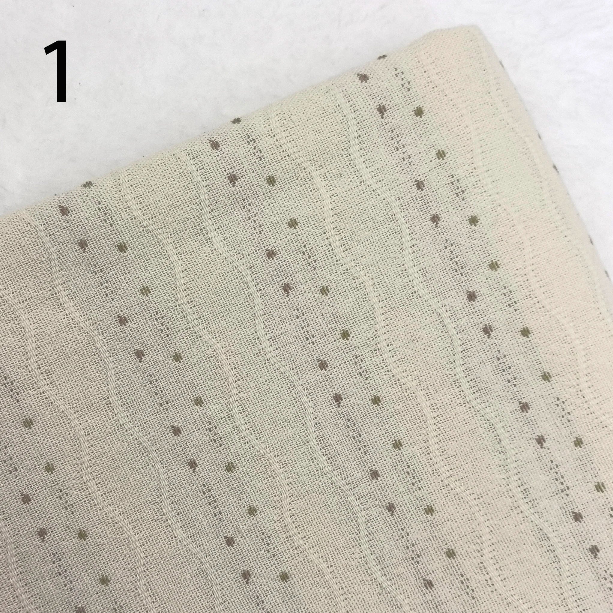 Vintage  Japanese Yarn Dyed Cotton Quilting Fabric HandmadePurse patchwork Pillow Trimming Sewing Cloth For Sewing Doll clothes