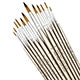 12/24/48pcs Paint Brushes Set Professional Paint Brush Round Pointed Tip Nylon Acrylic Brush For Acrylic Watercolor Oil Painting