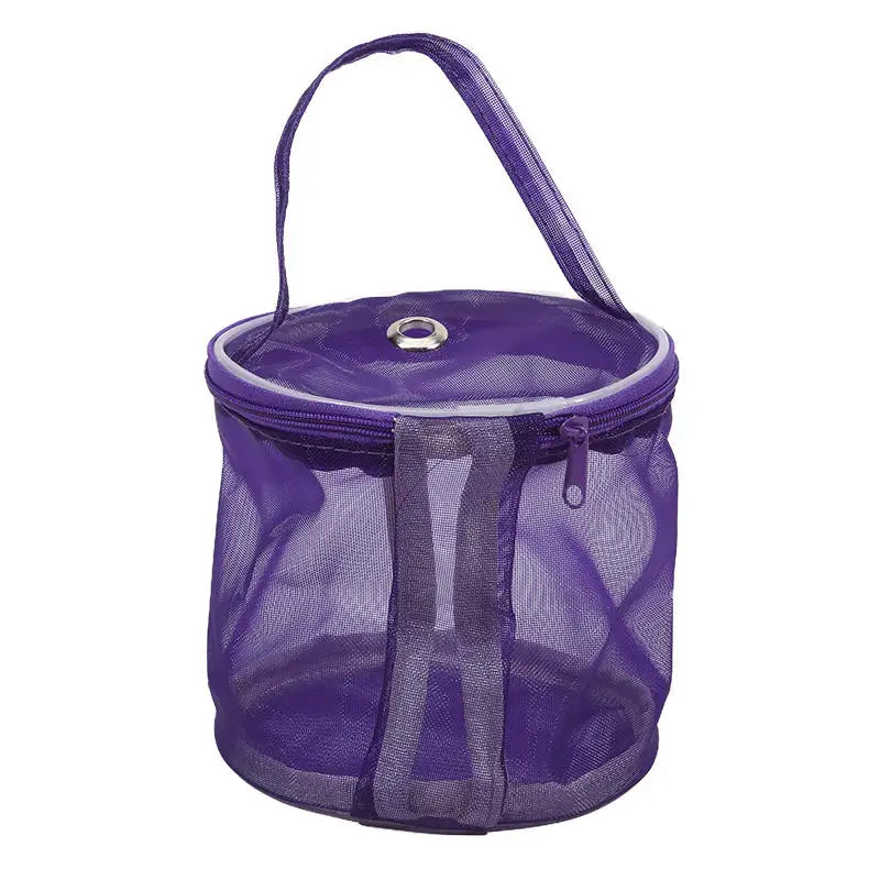Portable Yarn Storage Bag Hollow Mesh Knitting Wool Yarn Bags Crochet Yarn Handbag Organizer Weave Tools Sewing Accessories