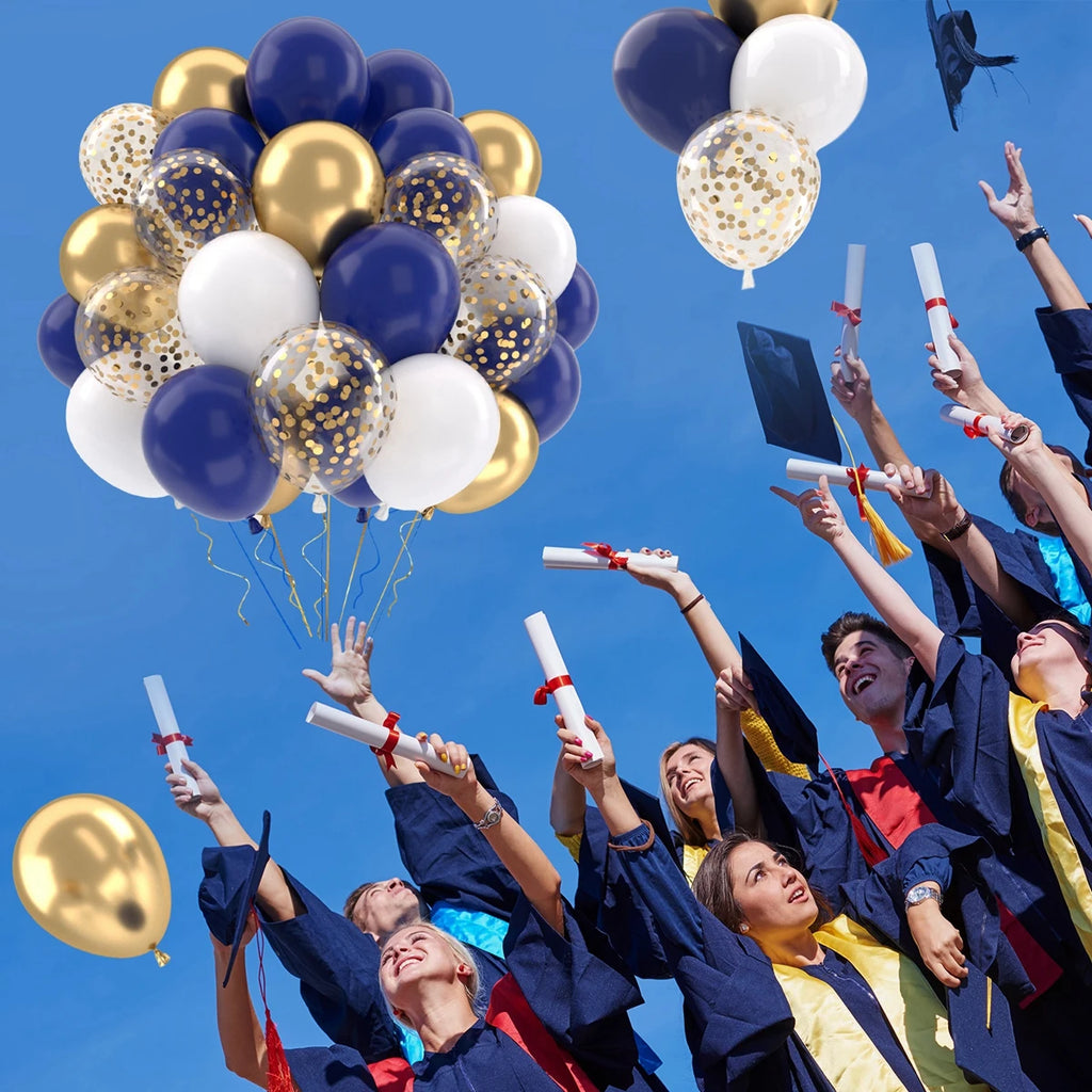 Metallic Balloons Latex Balloon Gold Confetti Balloons for Birthday Weddings Graduation Balloons Christmas Baptism Party Baloons