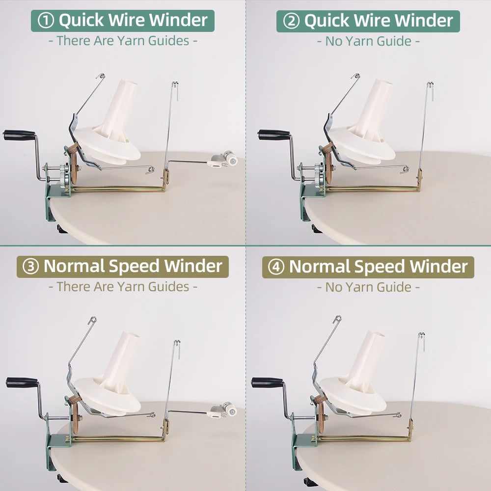 Hand Operated Winding Machine Machine Yarn Ball Winder Hand Operated Easy to Set Up and Use Sturdy with Metal Handle And