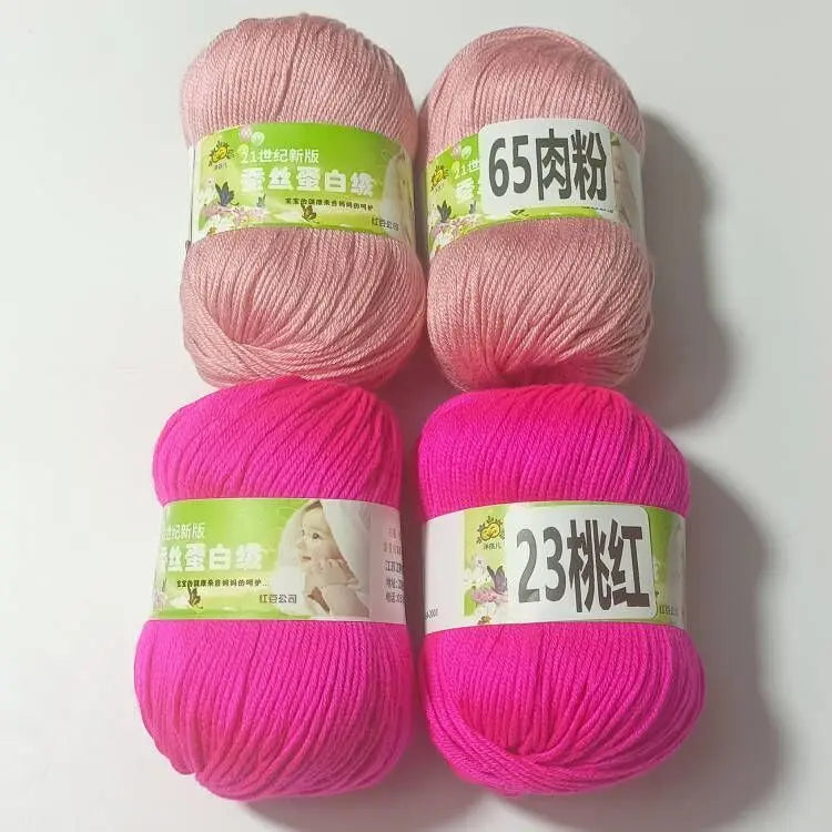 4PCS 200g Baby Cashmere Cotton Dot Yarn Soft Warm Lanas For Hand Knitting And Crochet Cloth milk cotton yarn