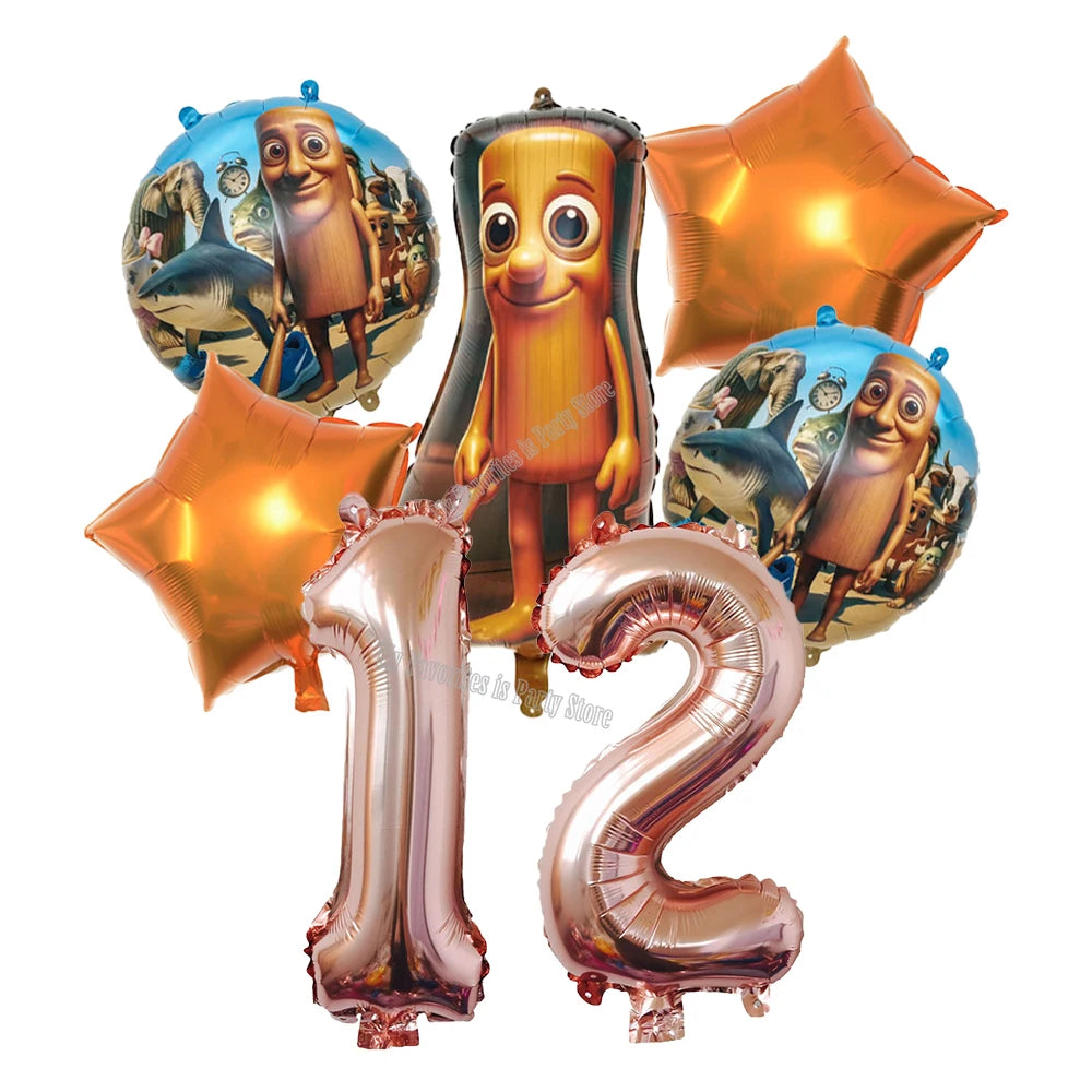 Italian Brainrot Balloon Set Baby Shower Party Ballons Tralalero Tralala TungTungTungSahur Balloons Decoration Photographic Prop