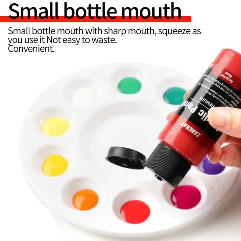 Acrylic Pigment Set 24/36 Colors 60ml Student Professional Art Painting Pigment Waterproof Pigment Hand-painted Wall Painting