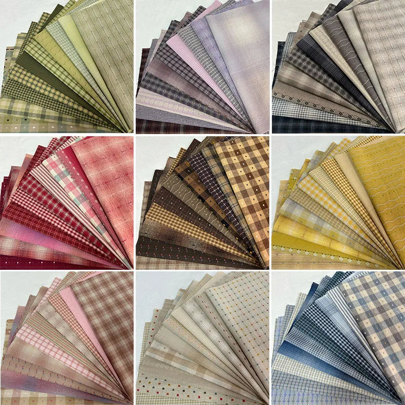 Made Doll Clothes Japanese Patchwork Craft Materials Multicolored Cloth Handmade Patchwork 23x33cm 10piece Brocade Fabric Piece