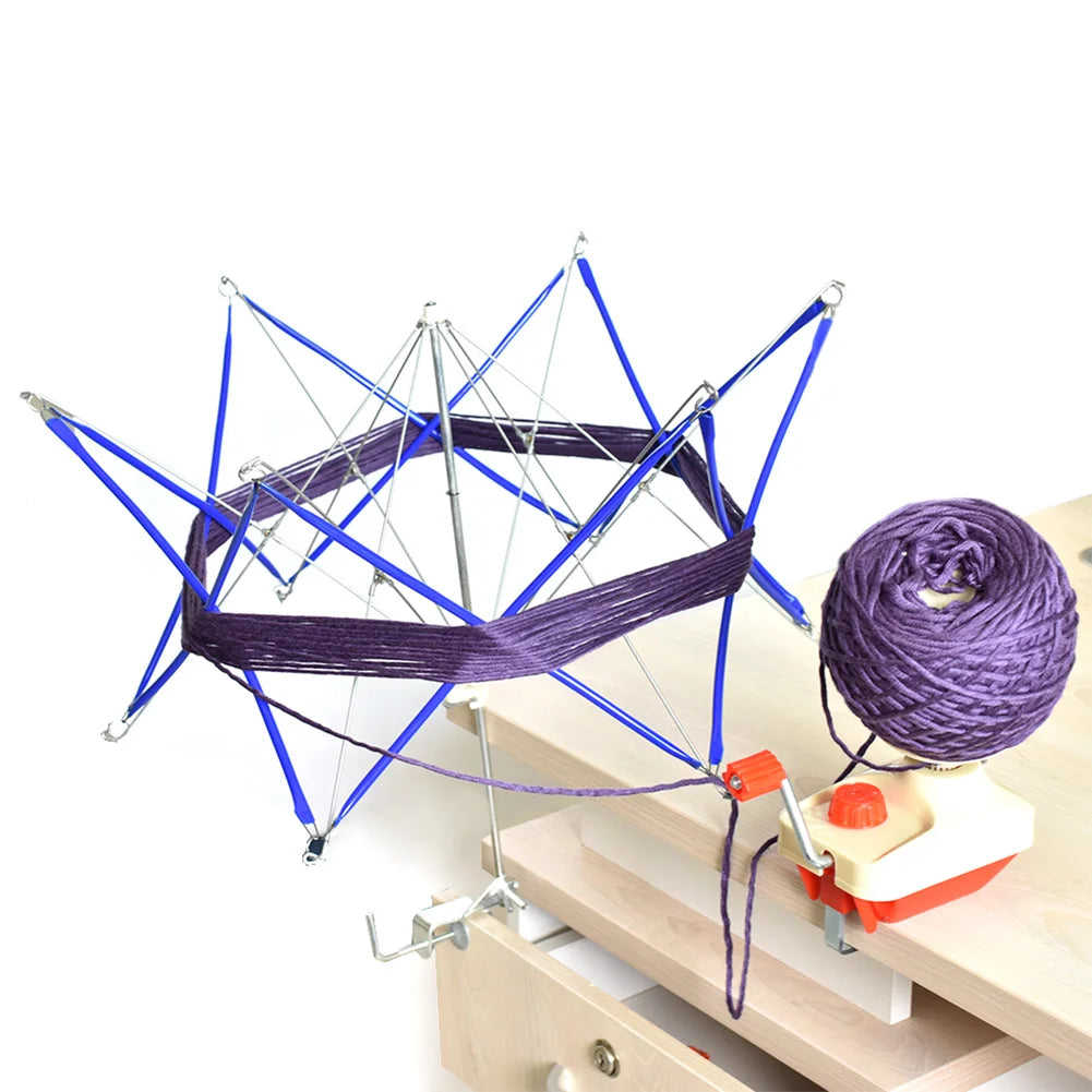 Swift Yarn Thread Fiber String Wool Winder Holder Umbrella Knitting Operated Swift Craft For Patchwork Sewing DIY Accessories