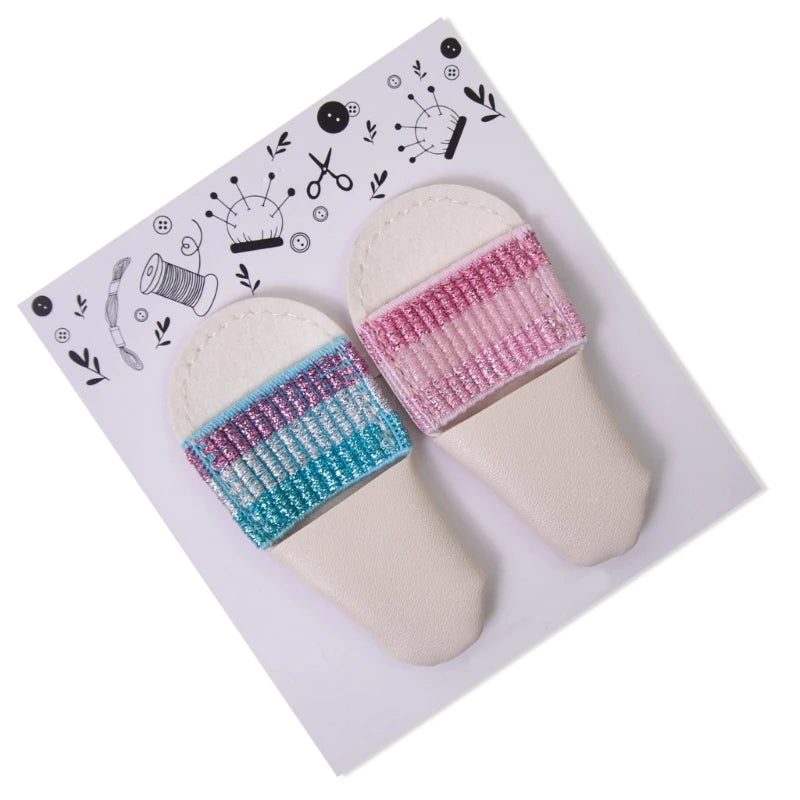 2pcs/Pair Knitting Finger Protector Leather Thimbles Embroidery Crochet Finger Guard Thimble Protector for Craft Needlework