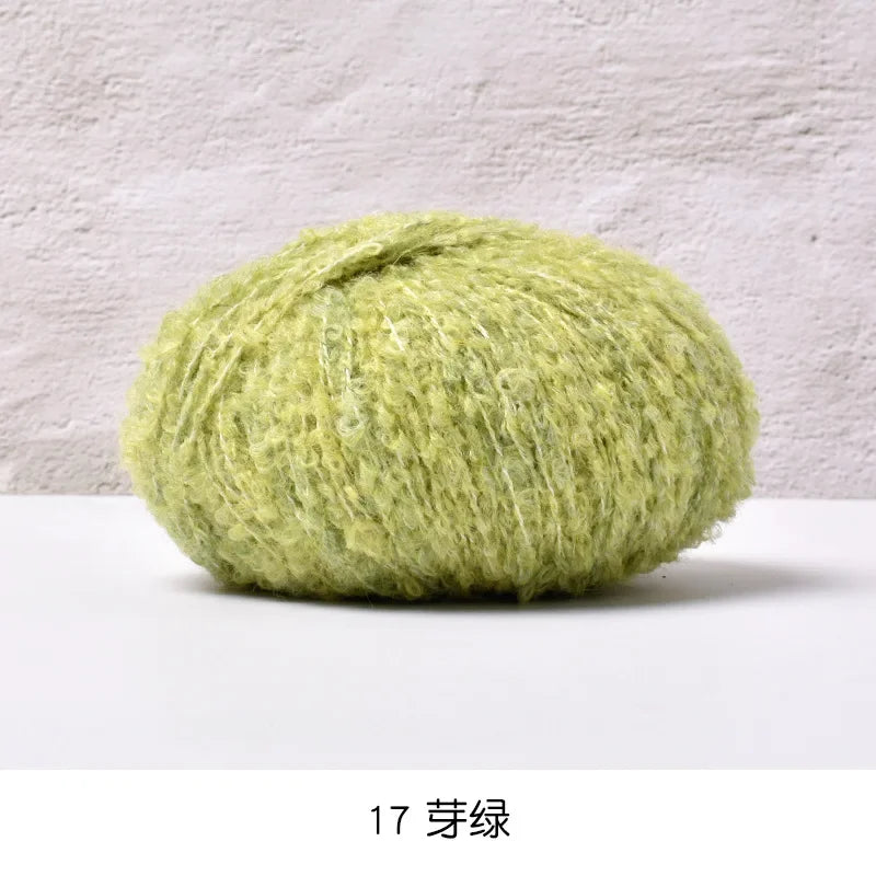50g/roll Velvet Yarn Soft Cotton Knitting Crochet Dyed Yarn DIY Hand-woven Wool Crochet Sweater Hat Dolls 200M