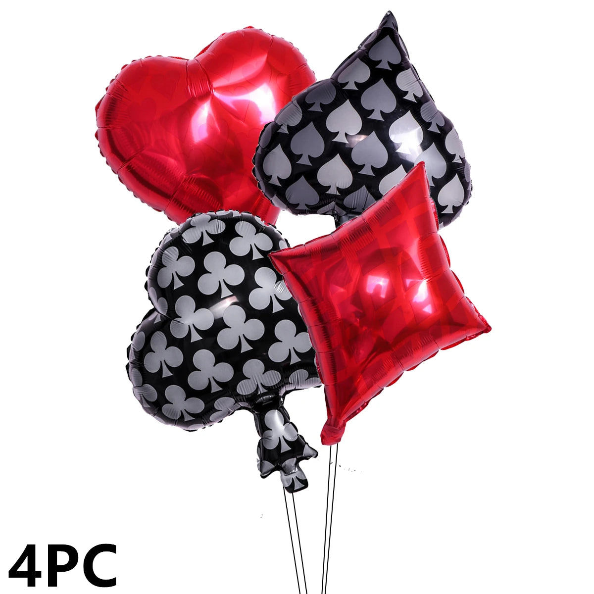 15PS Poker Casino Latex balloon aluminum foil balloons Wedding Christmas Party Baby Shower Birthday Decoration