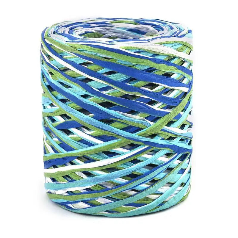 100M Natural Raffia Straw Yarn for Knitting Crocheting Paper Threads Friendly Paper Yarn DIY Handmade Summer Sunhat Beach Bag