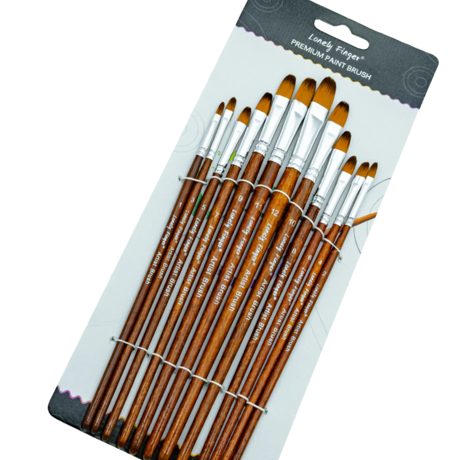 12/24/48pcs Paint Brushes Set Professional Paint Brush Round Pointed Tip Nylon Acrylic Brush For Acrylic Watercolor Oil Painting