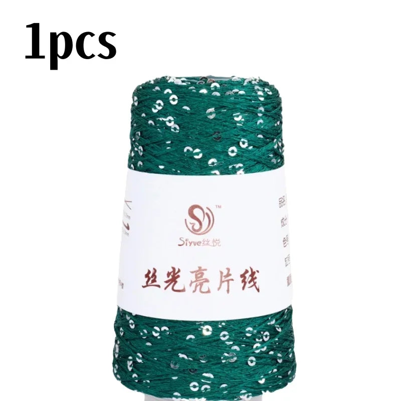 150 Colour 700M 100g special Sequin yarn DIY garment accessories Rag doll Knitting yarn