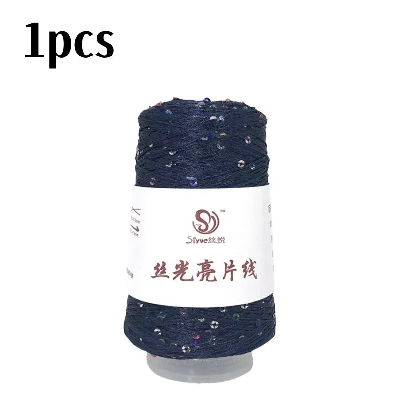 150 Colour 700M 100g special Sequin yarn DIY garment accessories Rag doll Knitting yarn