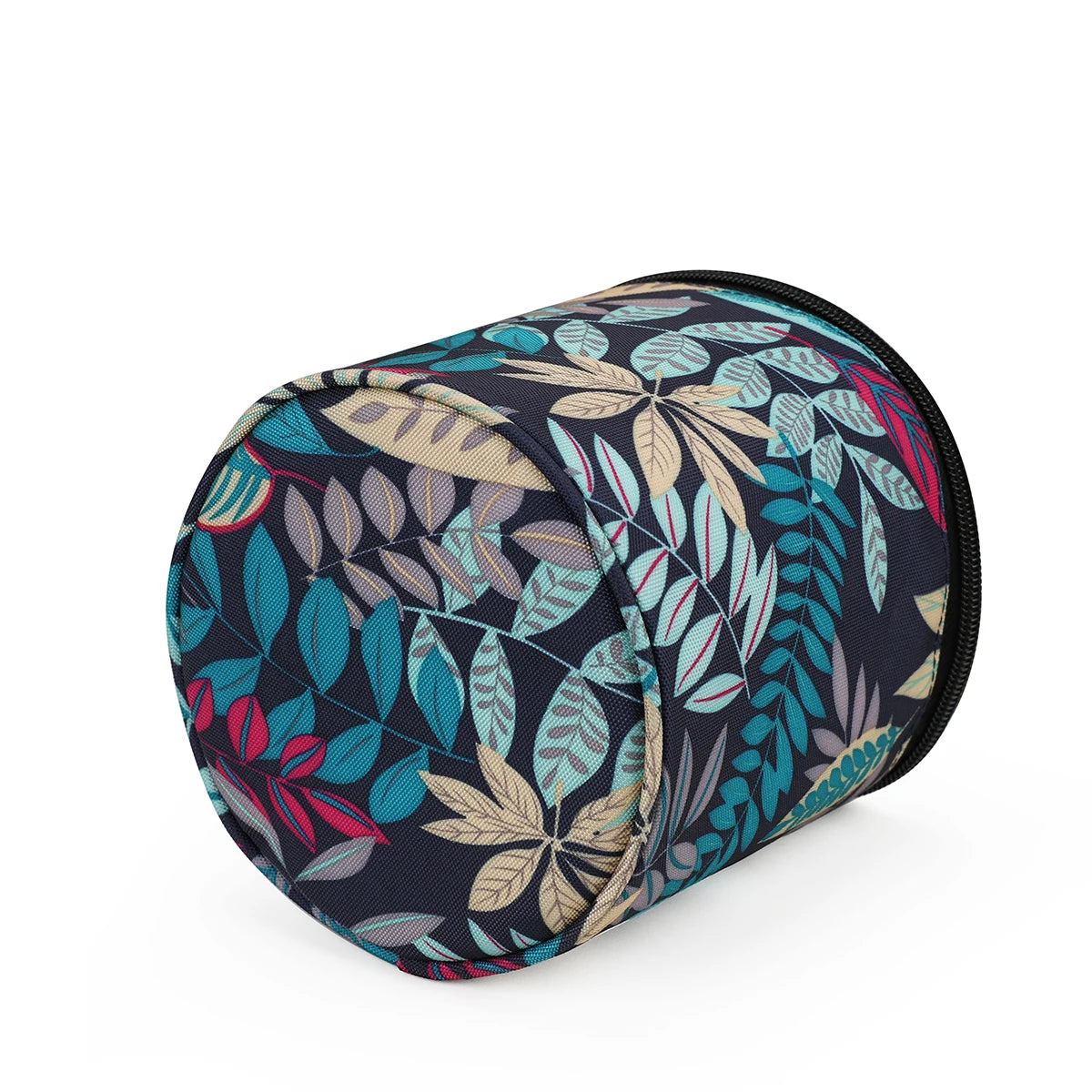 Round Yarn Handheld Storage Bag Portable Knitting Bag with Thread Hole DIY Yarn Sewing Tools Organize Crochet Hook Storage Bag