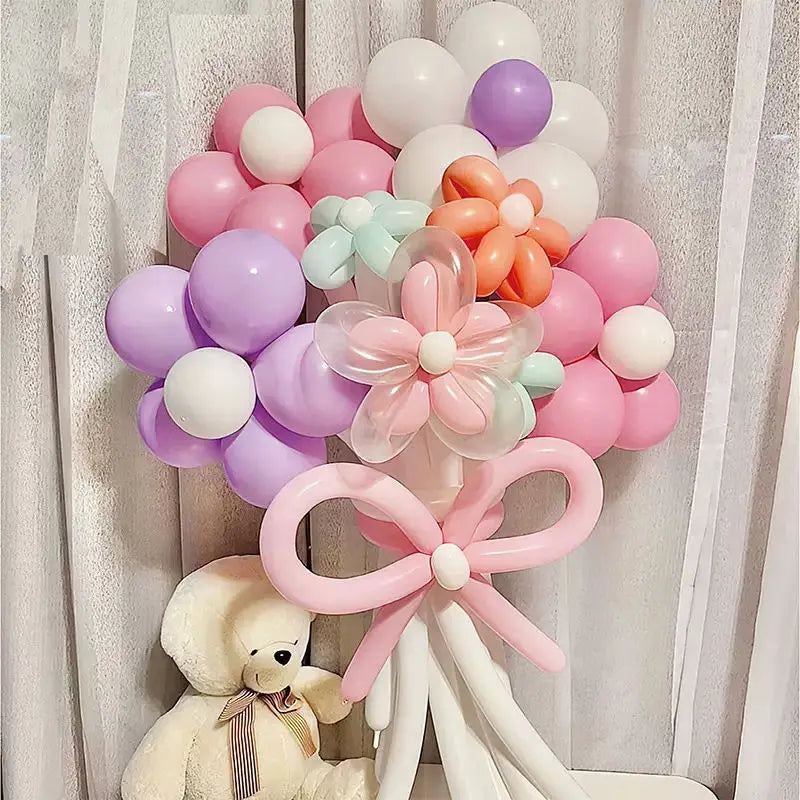 10Pcs Long latex balloons can be used as styling balloons, magic balloons, woven balloons, daily festival decoration props