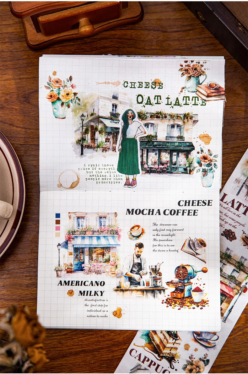 Mr.paper 6 Style 200CM/roll Washi Tape - Perfect for DIY Scrapbooking and Journals Decorative and Excellent Quality