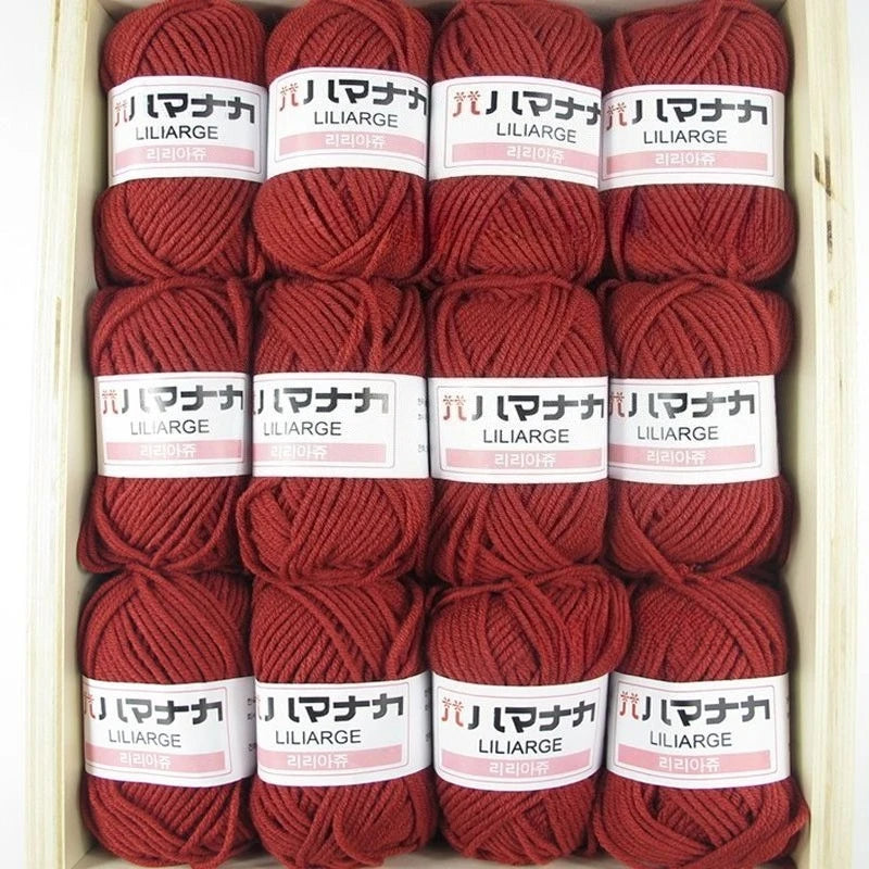 12PCS 300g Milk Yarn Handmade Coarse DIY Weaving Yarn Ball For Sweater Hat Scarve And Other Clothing Soft Crochet Knitting Yarn