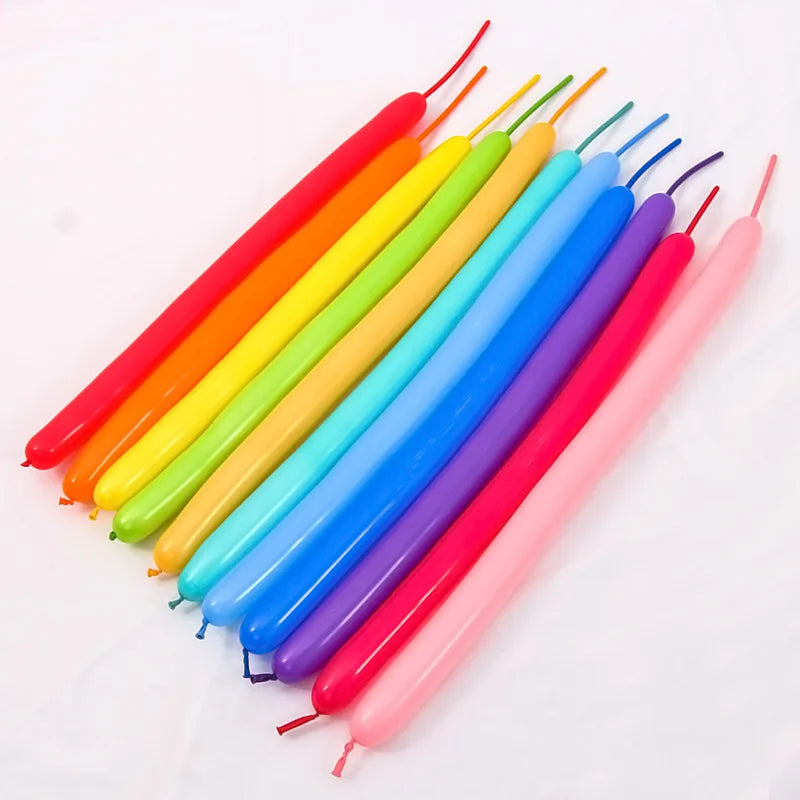 10Pcs Long latex balloons can be used as styling balloons, magic balloons, woven balloons, daily festival decoration props