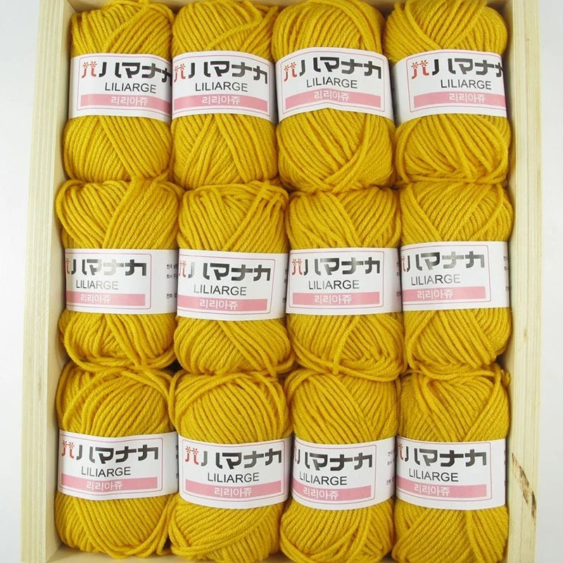 12PCS 300g Milk Yarn Handmade Coarse DIY Weaving Yarn Ball For Sweater Hat Scarve And Other Clothing Soft Crochet Knitting Yarn