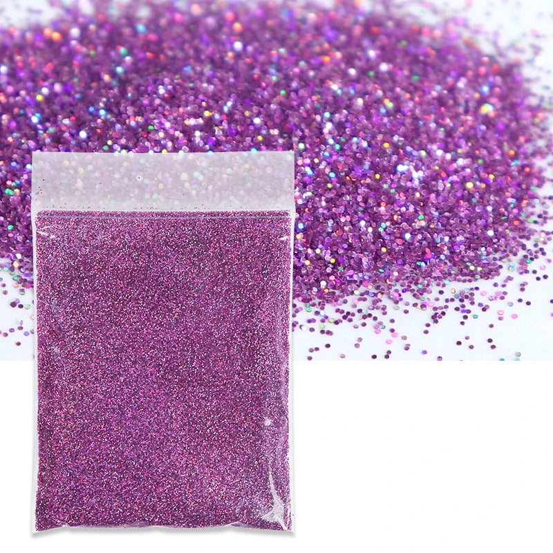 10g/Bag Holographic Fine Glitter Powder For Epoxy Filling Laser Glitter Gold Silver Fine Powder DIY Resin Mold Filling Crafts