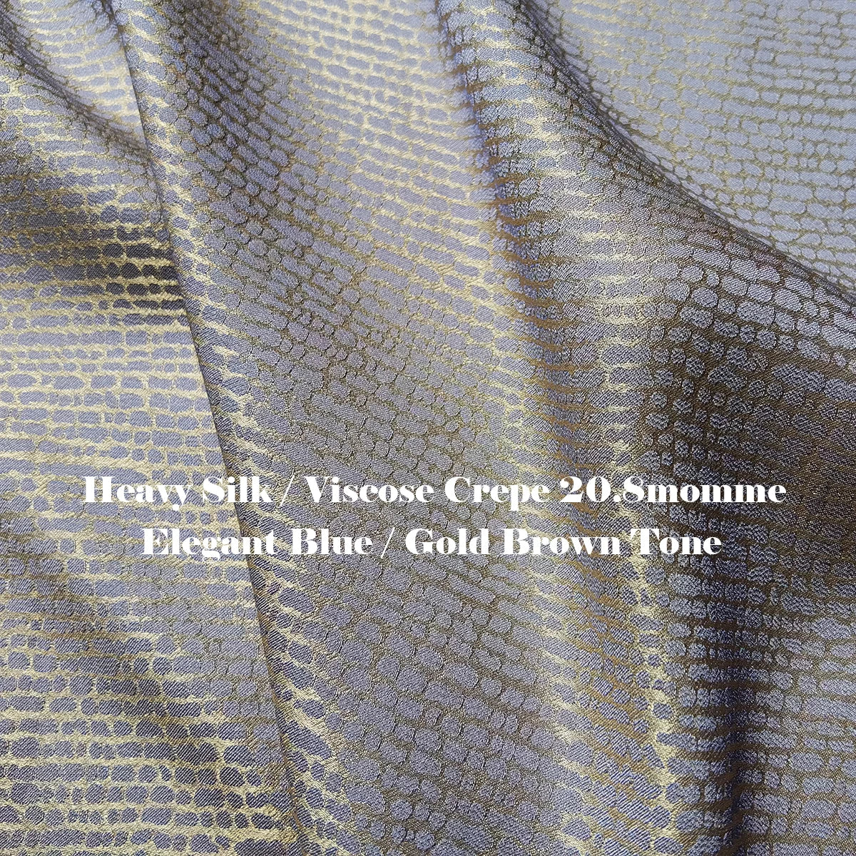 45'' Wide By Meter Heavy Silk Crepe Fabric Geometric Silk Viscose Material Wedding Evening Gown