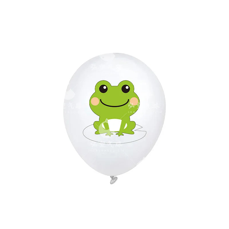 12pcs Cute Little Frog Latex Balloon Birthday Party Decoration 12inch Frog Latex Balloon Set