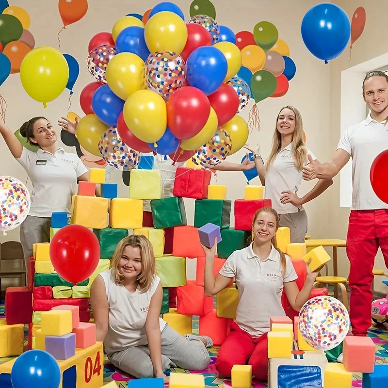 35pcs 12Inch Latex Balloon Carnival Circus Birthday Party Balloons for Boys Baby Shower Weddings Party Decorations Air Globos