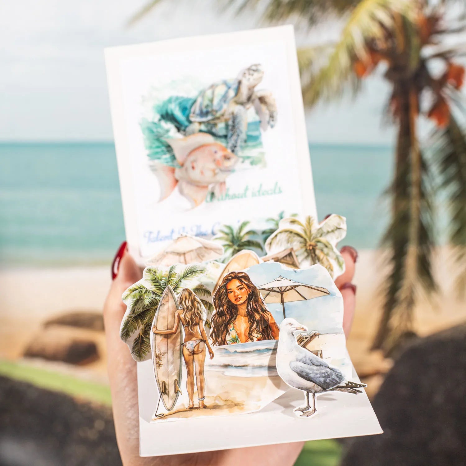 50pcs，Travel Scenery Themed Stickers Pack, Scrapbook Stickers，Perfect for Notebook Phone Case Diary Deco，Stationery  Supplies