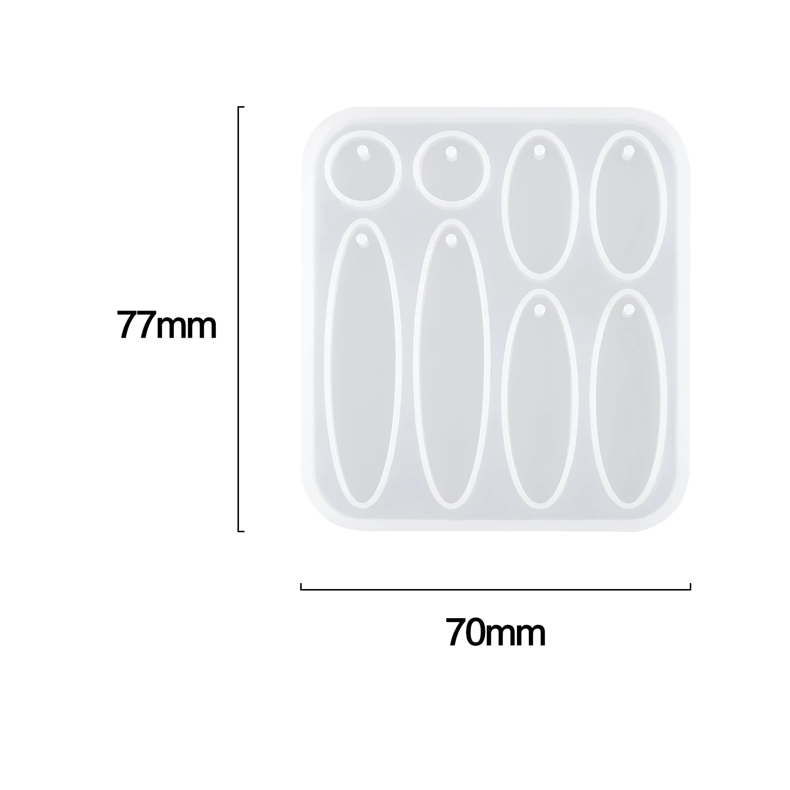 Geometric Earring Pendant Silicone Mold For Epoxy Resin DIY Earring Keychain Necklace Charms Resin Silicone Mold Jewelry Making