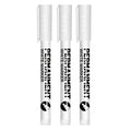 White Paint Pen for Rock Painting,Stone,Ceramic,Glass,Wood,Tire,Fabric,Metal,Canvas. Set of 3/6 Acrylic Paint White Marker
