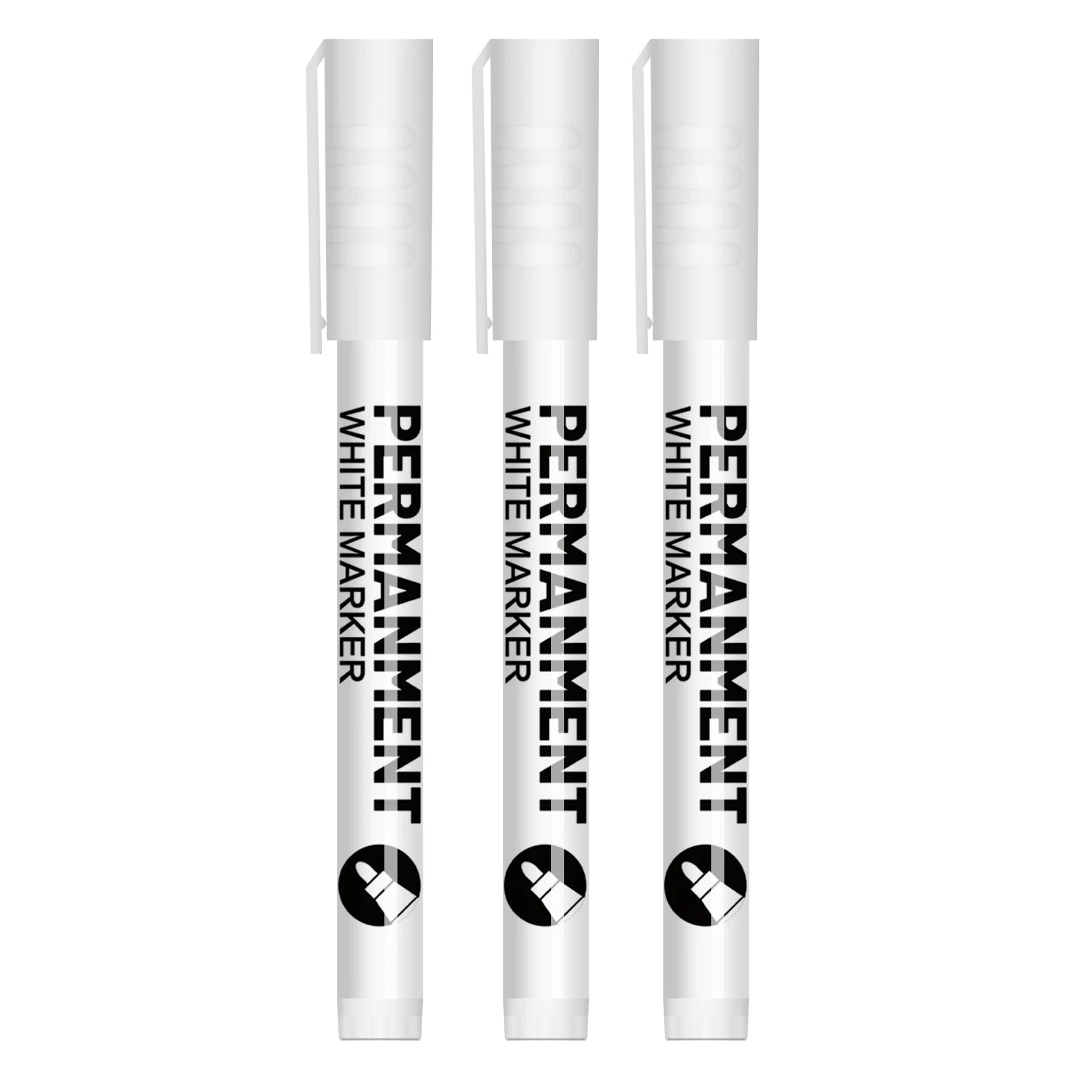White Paint Pen for Rock Painting,Stone,Ceramic,Glass,Wood,Tire,Fabric,Metal,Canvas. Set of 3/6 Acrylic Paint White Marker