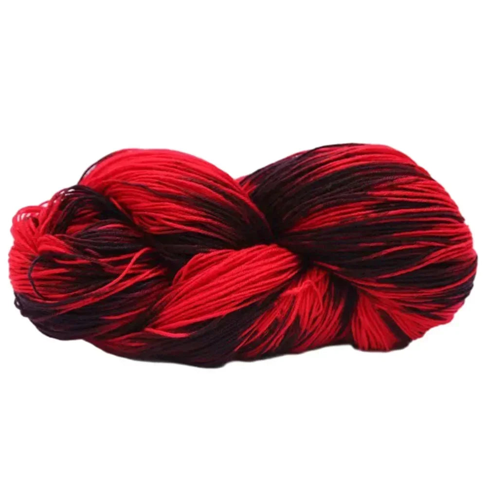 Easy To Use Diy Handmade Acrylic Yarn Baby Sweater Crochet Yarn Durability Rainbow Segment Scarf Package Content