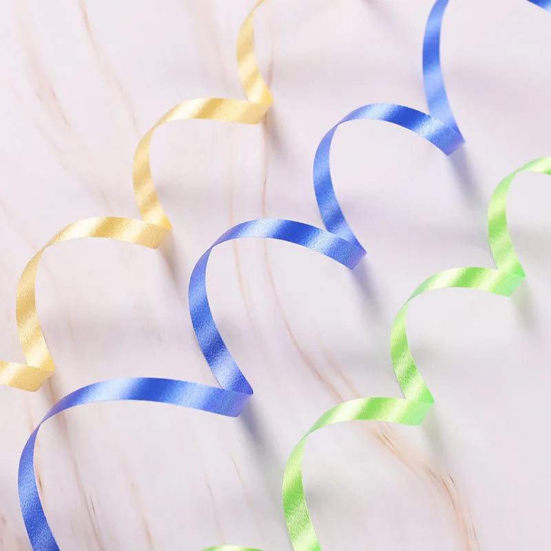 10m Balloons Ribbon Crafts DIY Bow Gold Silver Ribbons Balloons Accessories Baby Shower Wedding Christmas Birthday Party Decor