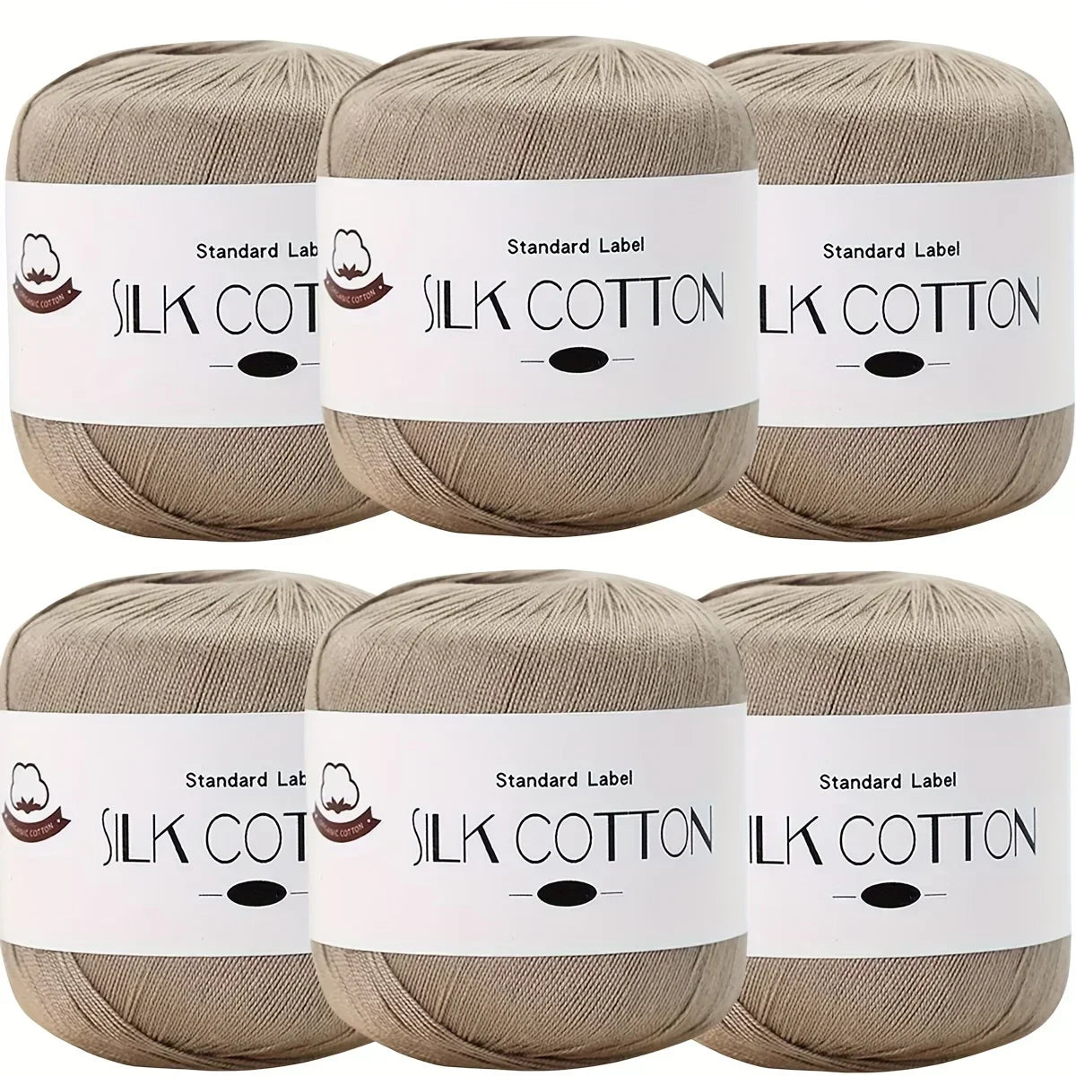 Silk Cotton Yarn - Fine Lace Thread for Crochet, Knitting Sweater,Shawls, Scarves, and DIY Crafts, Soft Durable Yarn 1.76oz/pc