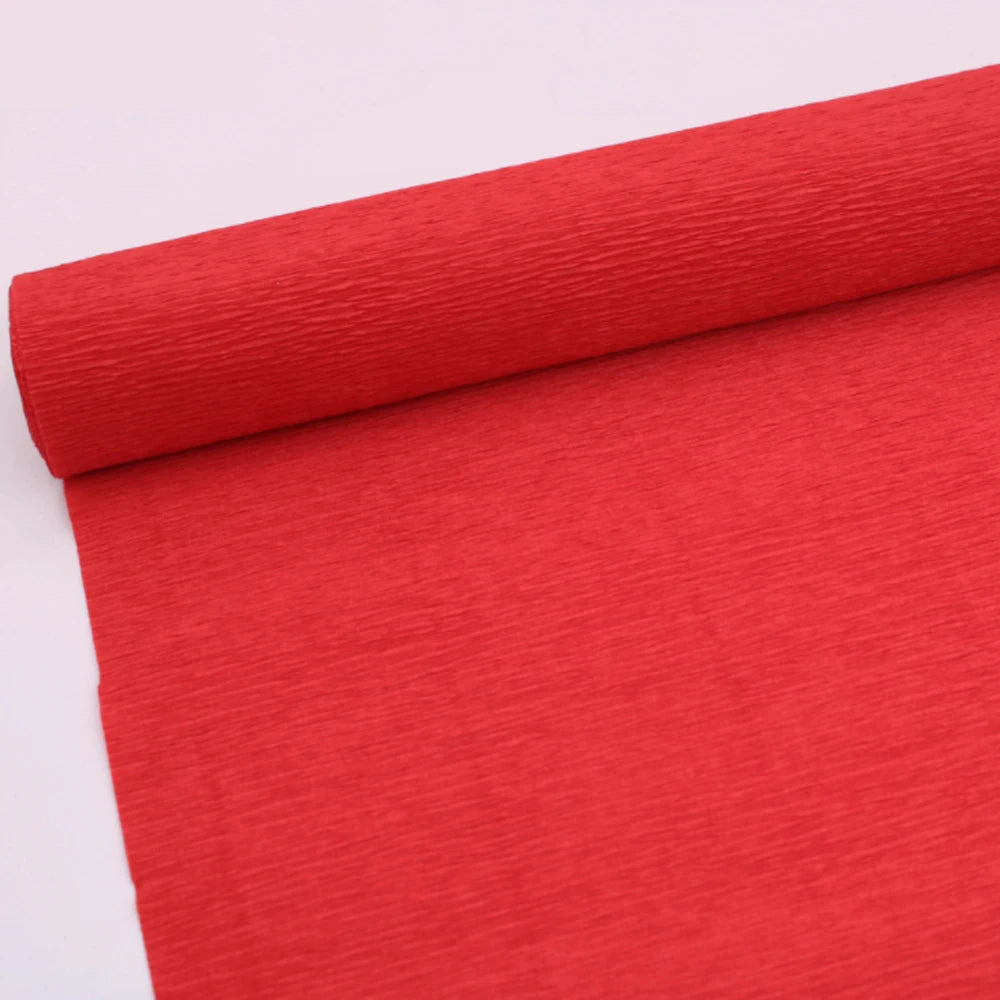 9.8"x8ft(25cm*250cm) Crinkled Crepe Paper Gifts Flower Wrapping Wedding Festive Party Decoration DIY Fold Scrapbooking Crafts