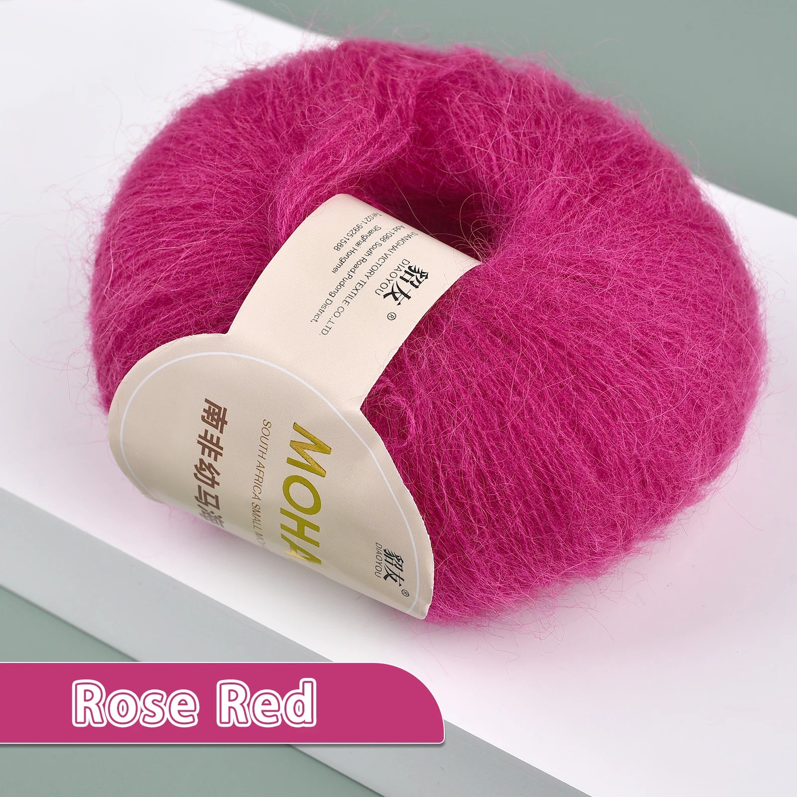 25g/Roll Soft Wool Knitting Cashmere Long Thin Yarn Roll Mohair Yarn DIY Hand Crochet Soft Mohair Cashmere Wool Knitting Yarn