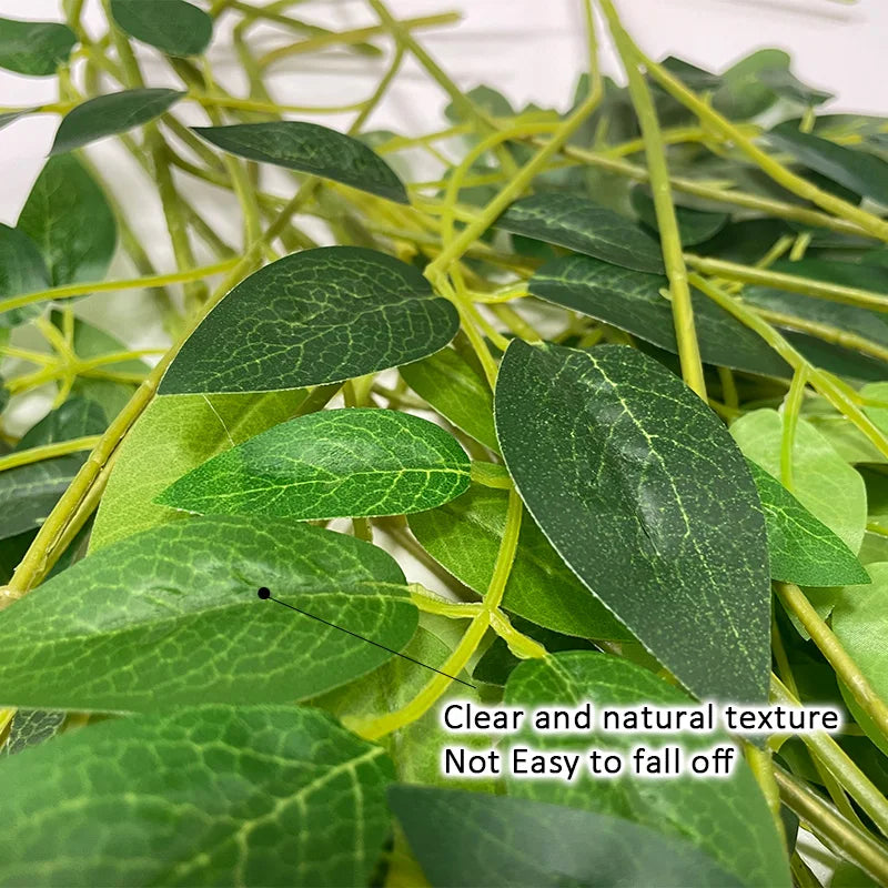 24PCS Artificial Wisteria Flowers Hanging Garland Fake Ivy Vine Flower String for Arch Wedding Party Home Room Decoration Flower