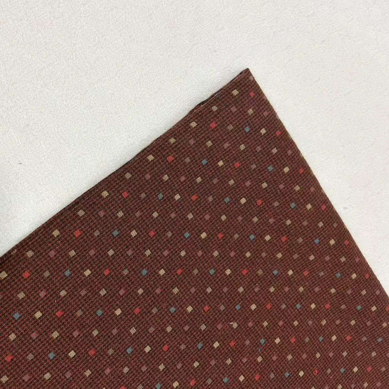 10-Color 100% Cotton Polka Dot Yarn Dyed Patchwork Fabric, Diy Handmade Sewing Fabrics, 140cm Wide, Sold Per Half Meter