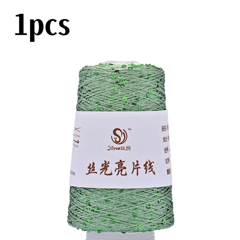 150 Colour 700M 100g special Sequin yarn DIY garment accessories Rag doll Knitting yarn