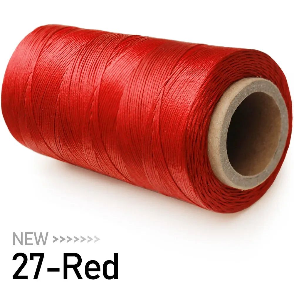 Flat Waxed Thread for Leather Sewing Wax String Polyester Cord Craft Stitching Bag Bookbinding Sail Bracelet Braid Jewelry DIY