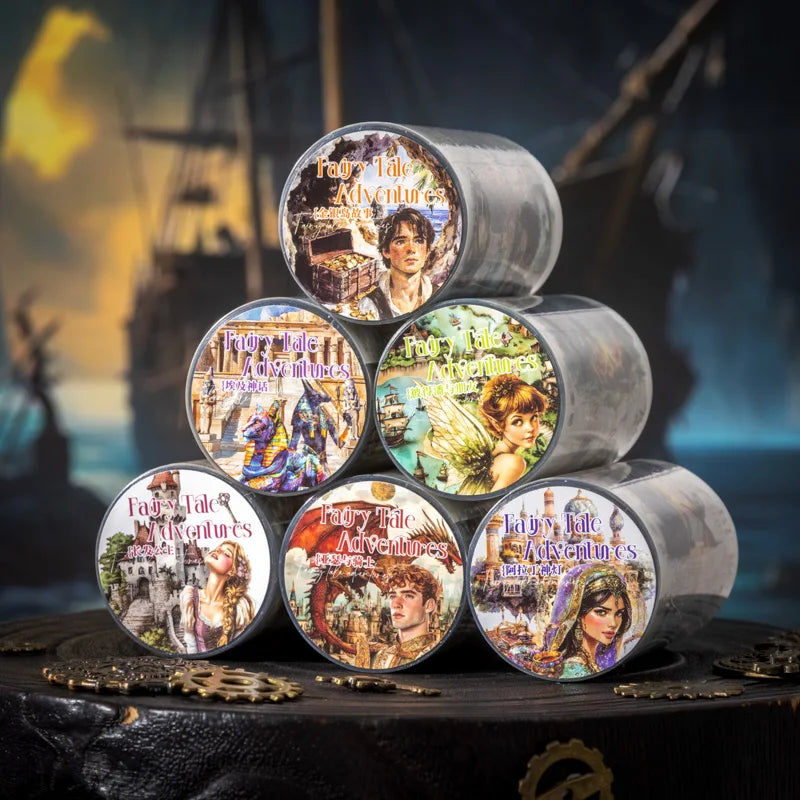 JIANQI 65mm*2m Aesthetic Stationery Stickers Washi Tapes Scrapbooking Supplies DIY stationery Journaling Masking tape