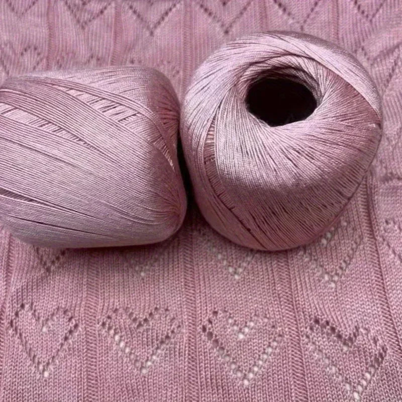 Silk Cotton Yarn - Fine Lace Thread for Crochet, Knitting Sweater,Shawls, Scarves, and DIY Crafts, Soft Durable Yarn 1.76oz/pc