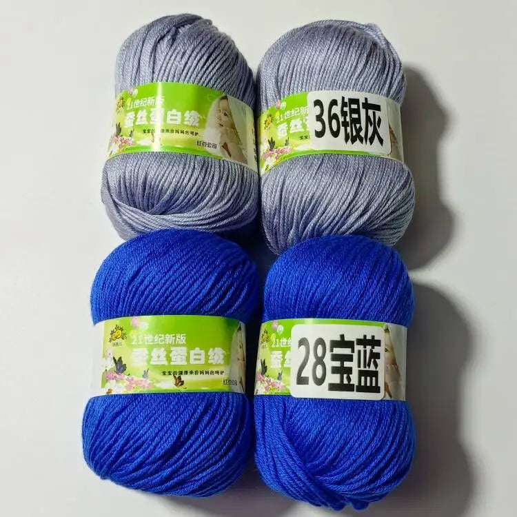 4PCS 200g Baby Cashmere Cotton Dot Yarn Soft Warm Lanas For Hand Knitting And Crochet Cloth milk cotton yarn
