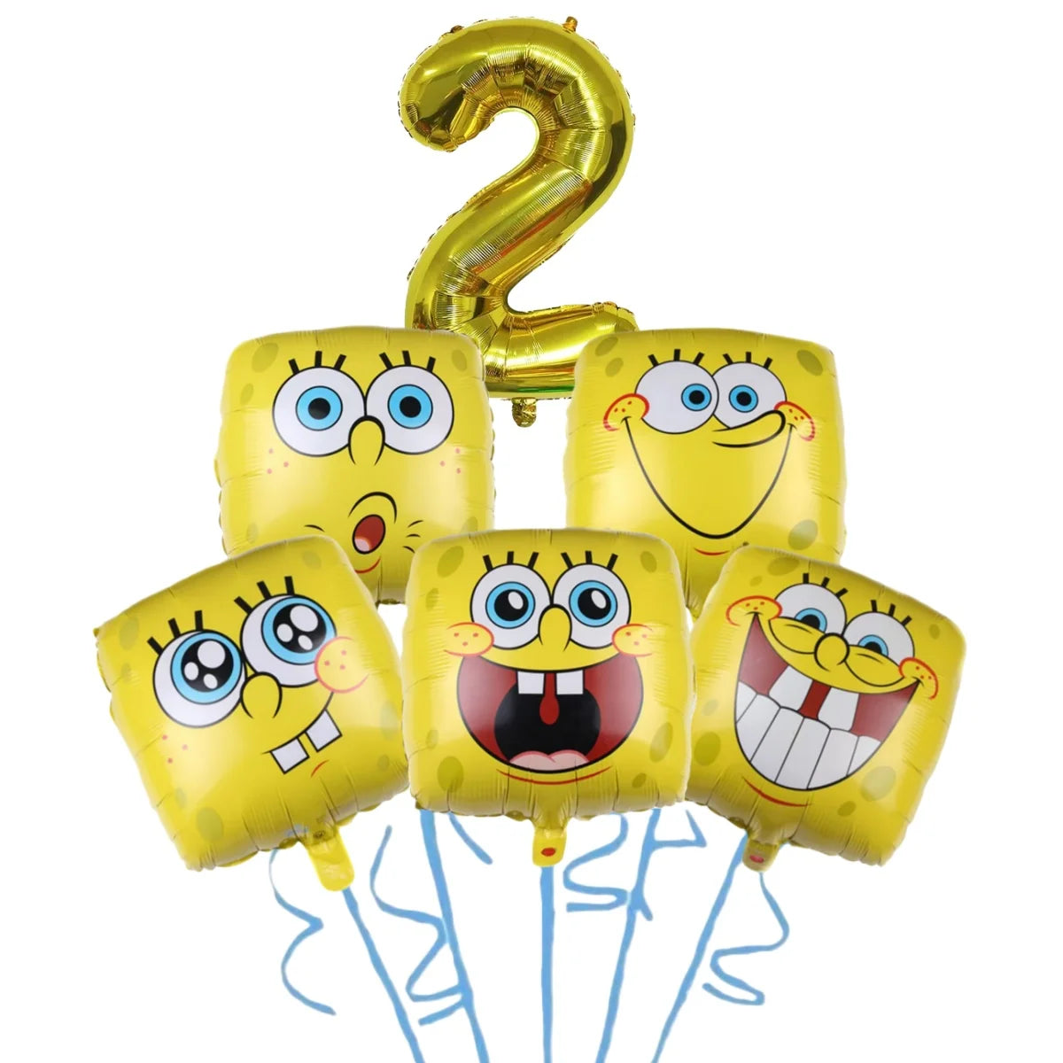 Cartoon SpongeBob Theme Birthday Party Decoration Balloons Digital Balloons Baby Shower Birthday Gifts Party latex Party Balloon